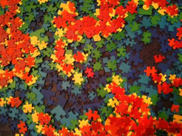 Regenbogen-Puzzle
